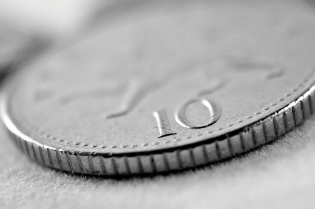 picture of a 10 pence coin