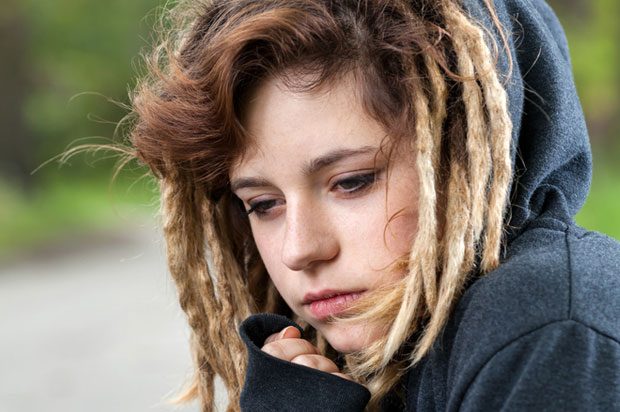 girl with dreads