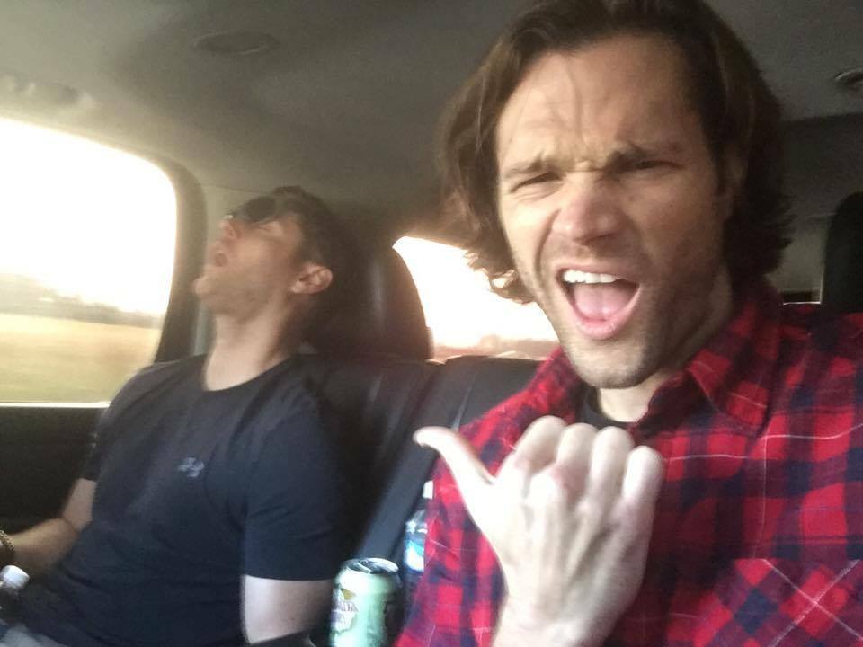 jared and jensen in car